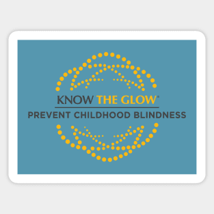 Prevent Childhood Blindness - Know the Glow Blue Sticker